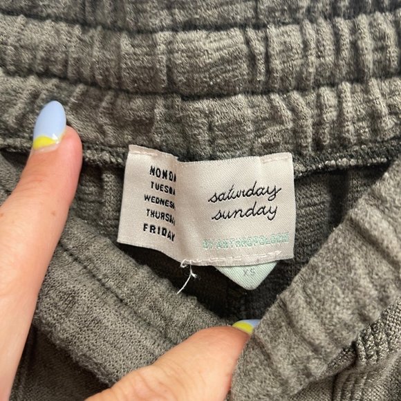 Anthropologie Saturday Sunday Billie Textured Joggers XS - Picture 4 of 5